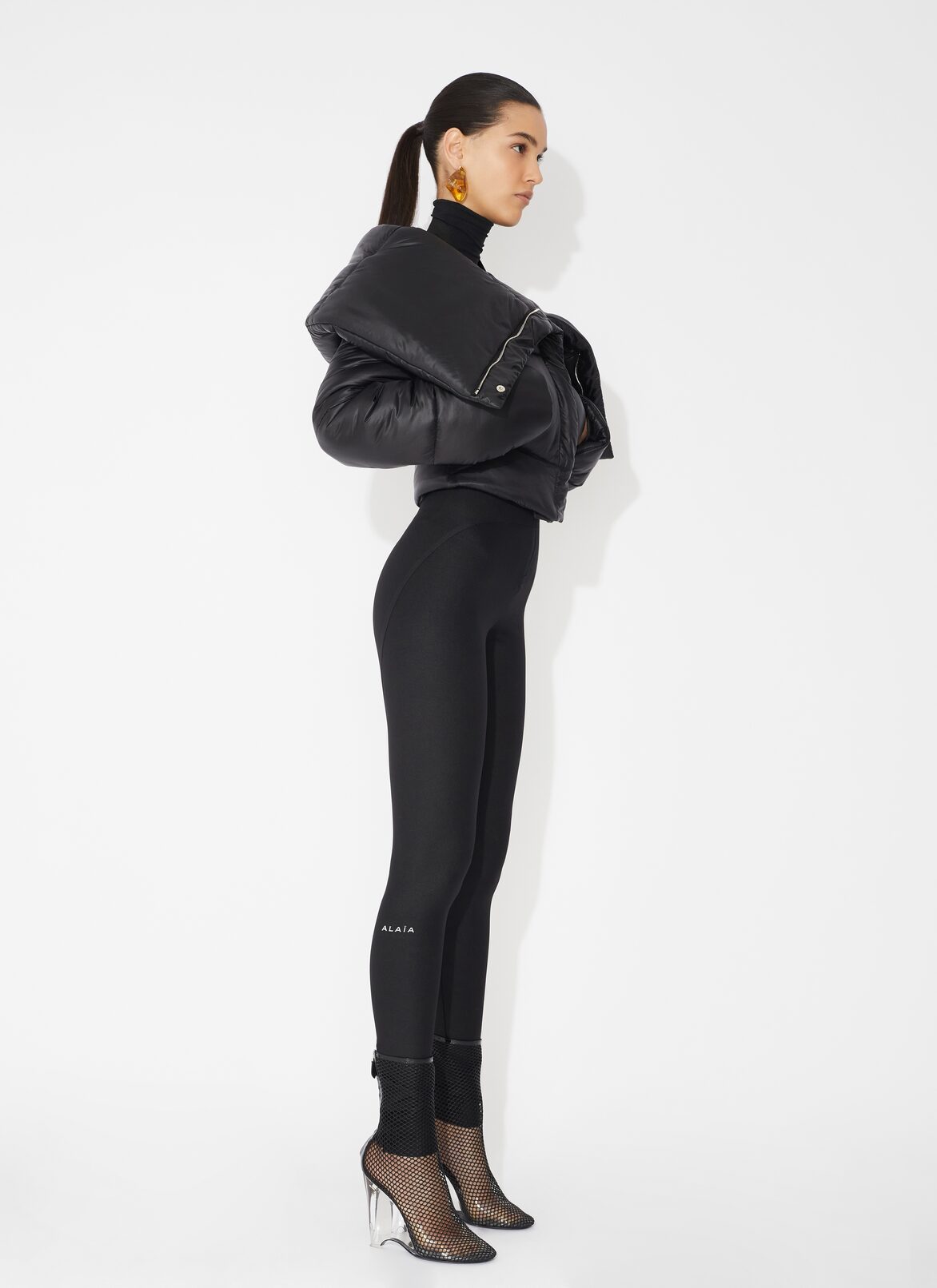 Puffer jacket ALAÏA BLACK PUFFER JACKET
